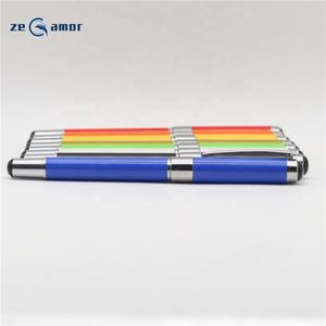 Bolígrafo de Gel 2 en 1 Multifunción con Clip Metálico Amarillo y Tapa, Personalizable con el Logotipo de Zeamor, Punta de 0.5mm, Ideal para Regalos Promocionales - Product Image 3