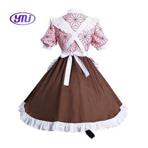 Venta al por mayor Demoned Slayer Maid Nuevo Popular Kamado Nezuko Kanroji Disfraz Lolita Anime Vestido <span class=keywords><strong>Mitsuri</strong></span> Cosplay - Product Image 6