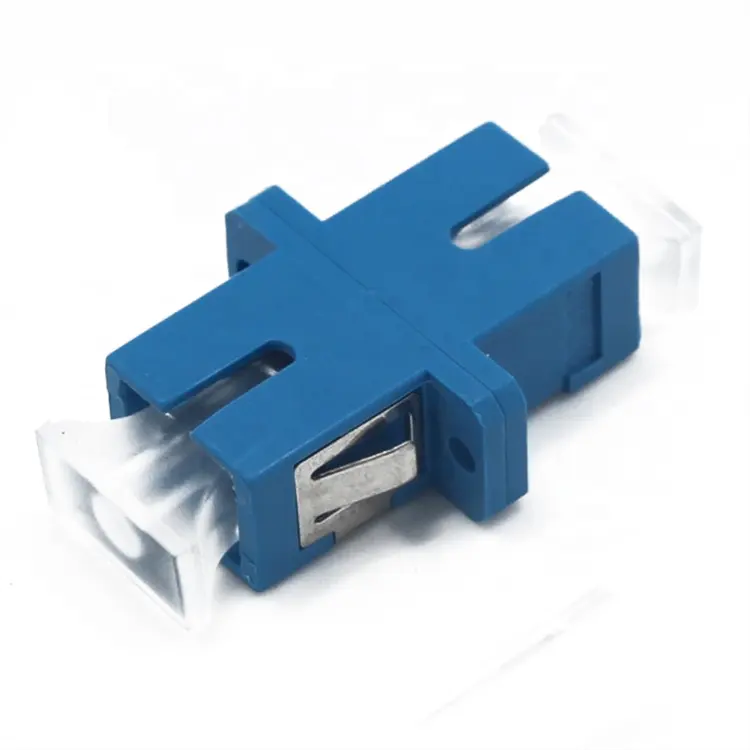 Transparent Dust Cover 0.1dB SC Simplex optical fiber adapter