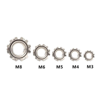 Prix d'usine Écrous de blocage K-Lock à dents en acier inoxydable galvanisé et zingué, filetage métrique M3 M4 M5 M6, pour meubles