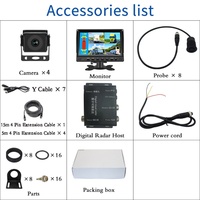 Système de surveillance pour camion et bus avec écran IPS 7 pouces, caméra de recul 2CH AHD 1080P Full HD, vision nocturne, étanche IP67