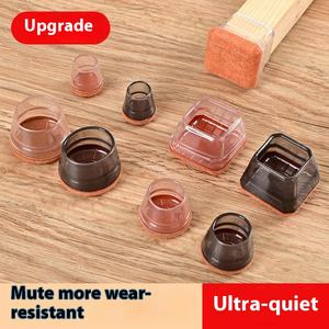 Protezione <span class=keywords><strong>per</strong></span> le gambe della sedia in plastica silenziata universale antiscivolo rotondo Quadrate in feltro <span class=keywords><strong>per</strong></span> <span class=keywords><strong>sedie</strong></span> e mobili - Product Image 3