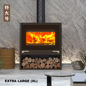 <span class=keywords><strong>Caminetto</strong></span> Craftsman con Fiamma Rossa a Schermo Intero - Product Image 4