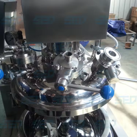Machine automatique de mélange, homogénéisation et émulsification sous vide pour pommades et chocolats, capacité 50L, avec roulement et boîte de vitesses