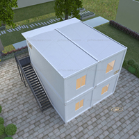 Maison préfabriquée écologique JJC, construction en panneaux sandwich en acier, insonorisée, conteneur de toilettes mobile pour appartement