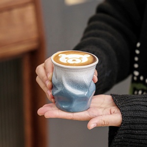 Tazza da Espresso in Ceramica Stile Giapponese Retrò di Lusso per Latte Art e Caffè Concentrato, per Casa e Caffetteria - Product Image 3