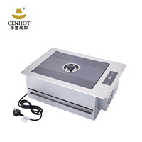 Gril de table commercial de barbecue coréen de CENHOT avec le système de chauffage infrarouge