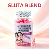 Gummies au complexe de glutathion et de collagène pour l'éclat de la peau, complément alimentaire, 60 unités, OEM ODM Marque Privée