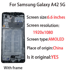 Original Super AMOLED <span class=keywords><strong>LCD</strong></span> màn hình cảm ứng <span class=keywords><strong>Digitizer</strong></span> đối với Samsung cho Galaxy A42 5 gam điện thoại di động <span class=keywords><strong>LCD</strong></span> thay thế a46b màn hình - Product Image 3