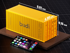 Nuevo Altavoz Portátil Inalámbrico Estéreo con Subwoofer y Bajos Potentes, Resistente al Agua para Exteriores, Modelo 2026 Budi, Carcasa de Plástico - Product Image 1