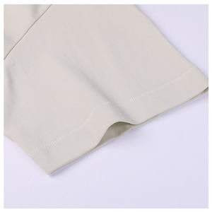 2025 Homens de Alta Qualidade Em Branco Pesado 100% Algodão Oversize 280Gsm Gota Ombro Alto Pescoço T-shirt de Manga Curta T Shirt para Homens - Product Image 5