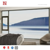 Ventana Abatible Horizontal de Aluminio de Lujo, Silenciosa, Moderna, con Aislamiento Térmico y Acústico, para Hoteles, de Marca de Primera Calidad