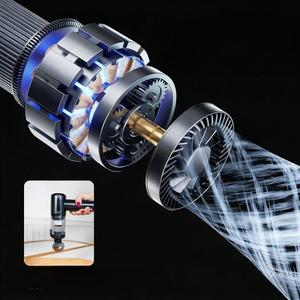 Nouvel aspirateur de voiture portable puissant 2026, rechargeable par USB, noir et violet, autonomie 30-45 min, trois vitesses, sans balais - Product Image 6