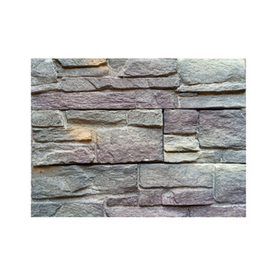 Dark grey tường thiết kế Đá Nhân Tạo làm khô tự nhiên Stack đá Bảng điều chỉnh màu đen đá tường ốp - Product Image 5