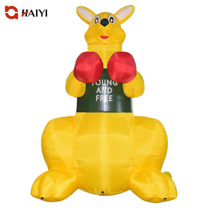 Modèle de kangourou boxeur gonflable géant, modèle publicitaire gonflable personnalisé pour activités de plein air - Product Image 1
