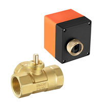Válvula de Bola Motorizada de Latón de Alta Calidad DN20 PN16 de 3 Vías, Válvula de Control con Actuador Eléctrico de 1/2 Pulgada para Sistema HVAC de Agua OEM
