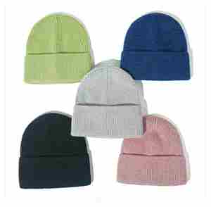 Gorro de Invierno para Hombre, Talla Adulto, Color Sólido, para Ciclismo y Running al Aire Libre, Gorro de Punto Cálido y Afelpado - Product Image 1