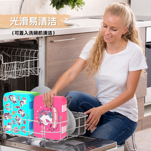 Tritan <b>Lunch</b> <b>Box</b> 4 <b>Compartment</b> M Size Freshness Preservation For Office Workers Students - Product Image 4