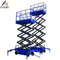 FUTLIFT – Plateforme élévatrice mobile télescopique électrique à ciseaux, mini-nacelle hydraulique, capacité 2000 kg, plateforme 18 m – Excellent rapport qualité-prix