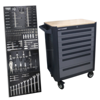 Carrito de Herramientas de Acero Laminado en Frío Gris de Alta Resistencia y Calidad con 7 Cajones, OEM, Capacidad de Carga de 150 kg, Garantía de 3 Años para Garaje