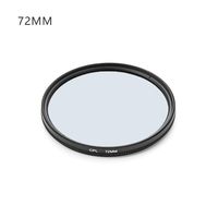 Offre Spéciale lentille de caméra polarisante filtre CPL 37/49/52/55/58/62/67/72/77/82mm pour Canon Nikon DSLR objectif de caméra accessoires de caméra
