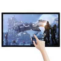 Écran tactile industriel de 15,6 pouces, panneau PC intégré, capacitif résistif, affichage LCD USB DVI pour système de contrôle