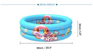 En stock, piscine gonflable ronde de 90 cm avec boîte de couleur, piscine portable pour enfants, piscine pour enfants, jeu d'eau intérieur et extérieur - Product Image 3