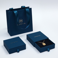 Boîte à bijoux personnalisée avec Logo imprimé, boîte à bijoux, anneau, boucle d'oreille, pendentif, collier, Bracelet, boîte cadeau, emballage