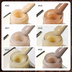 XEIJAYI Nouvelle Série Populaire de Vernis à Ongles Gel Transparent Effet Glacé Nude, Liquide Longue Durée pour <span class=keywords><strong>Manucure</strong></span> Française DIY en Salons - Product Image 3
