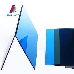 Customized color makrolon danpalon polycarbonate sheet car shed solid uv polycarbonate sheet