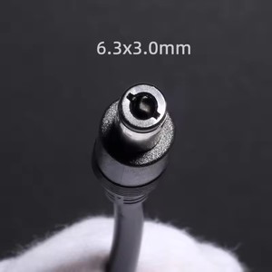 Enchufe macho DC6330 a Cable de extremo abierto 6,3mm x 3,0mm enchufe DC6330 Cable de coletas de alimentación para reparación de fuente de alimentación de Ordenador 1 pie - Product Image 6