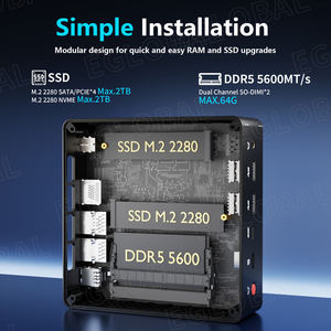 EGLOBAL Al Mini Pc Intel Ultra 5 125H (14C/18T) 、32GB Ddr5、1テラバイトNvme SSD、ミニデスクトップコンピュータ8Kディスプレイ、デュアルLanミニPC - Product Image 6