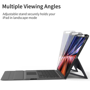 Tastiera Wireless BT Brevettata a 3 Supporti con Trackpad Retroilluminato RGB, Interfaccia USB-C RTS in Inglese, Nuova Custodia, Set Completo per iPad 10.9/11.0 Pollici - Product Image 5
