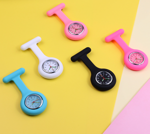 Nouvelle infirmière et médecin étudiant Silicone lumineux <span class=keywords><strong>jouet</strong></span> montres motif Design suspendu poitrine montre de poche - Product Image 6