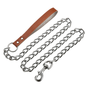 Durable Classic Solid <b>Dog</b> Leash with Handle Iron Material for Outdoor Activities Wholesale Pet <b>Chain</b> <b>Lead</b> - Product Image 3