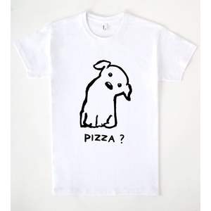 Camiseta Pizza Time blanca unisex promocional - Product Image 1