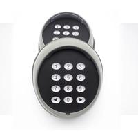 433.92MHz Keypad Kode Bergulir 2CH Kunci Pintu Digital Nirkabel dengan Kata Sandi untuk Kontrol Jarak Jauh, Masuk dengan Keypad, Pembuka Pintu Garasi/Pintu Geser