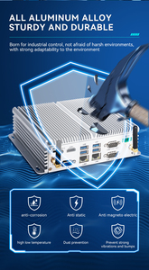 Hot bán Win10 win11 Máy tính để bàn PC nhúng Nhôm 8 gam RAM 128 gam lưu trữ Intel không quạt công nghiệp Mini PC RJ45 LAN 4 gam VGA Linux - Product Image 5
