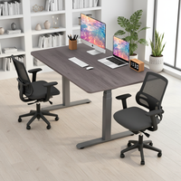 Bureau de travail électrique moderne en gros, réglable en hauteur, pour position assise ou debout, avec cadre de bureau électrique à double moteur