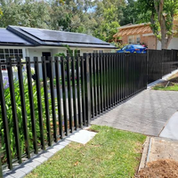 Clôture en aluminium à piquets verticaux de haute qualité pour les communautés résidentielles avec fabrication certifiée
