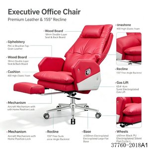 Silla de Diseño Moderno en Cuero PU/Cuero Vacuno 37760-2018A - Product Image 4