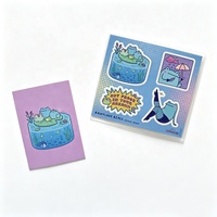 Lot d'autocollants anime, motifs de dessins animés mignons, découpés, effet brillant, autocollants adhésifs pour enfants, cadeaux pour les fêtes d'anniversaire