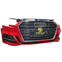 Piezas de automóvil - Parachoques delantero con rejilla y radiador - Faros delanteros - Apto para Audi 2022-2024 A6 C8 parachoques completo