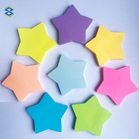 Blocs-notes adhésifs en forme d'étoile réutilisables multi-usages pour une écriture fluide, blocs-notes autocollants en PET pour la maison, l'école, le bureau, bloc-notes pour mémos