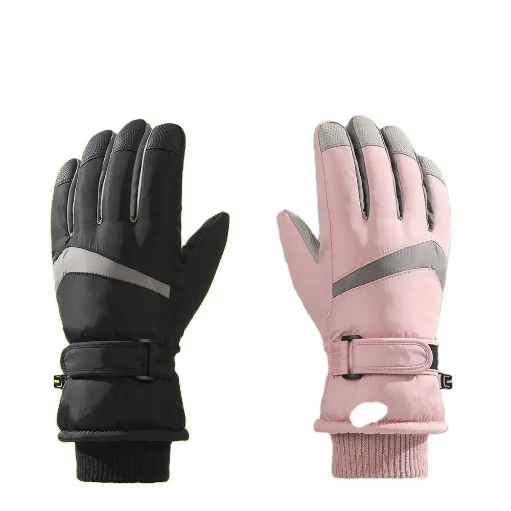 Venta al por mayor de guantes y mitones de nailon para hombres y mujeres guantes de ciclismo con pantalla táctil con aislamiento grueso resistente al frío de invierno