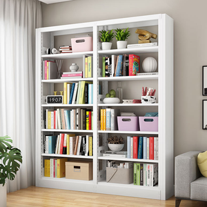 Muebles de biblioteca Estantería de acero Sala de lectura de doble cara Estante de librería Estantería sin pernos - Product Image 2