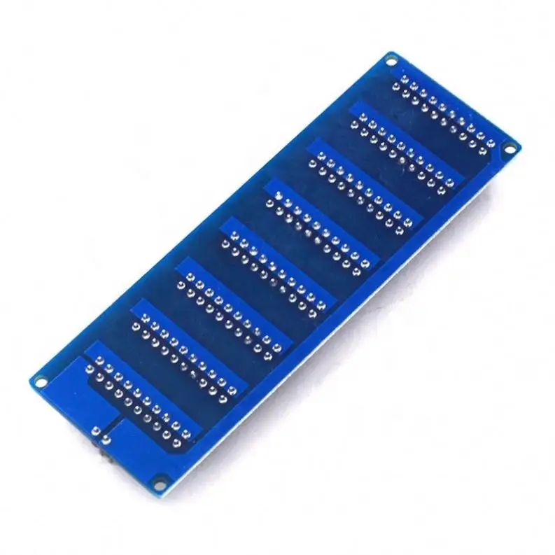 Blue 8 Decade Resistor Board 0.1R - 9999999R Programmable Resistor Resistance Board Mode 0.1R Resistance Mode