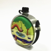 Bouteille d'eau ronde durable avec logo personnalisé du fabricant pour la randonnée