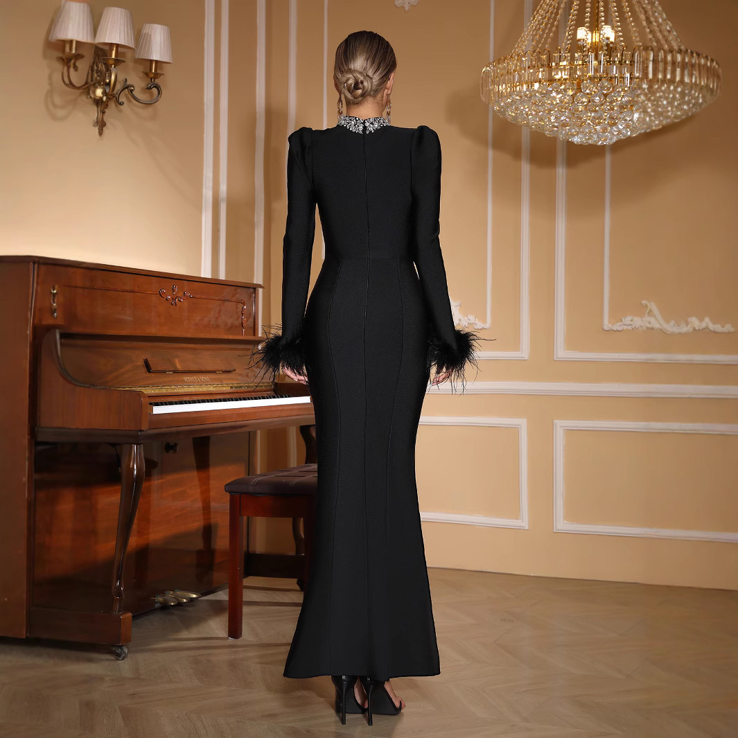 black diamond prom dress Black Prom Dresses With Diamonds