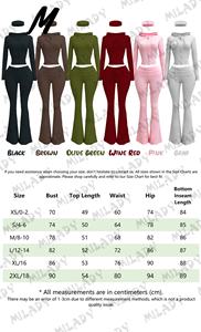 Custom Slim Fit Tweedelig Zip-up Hoodie Jack en Broek Set Hoge Kwaliteit 2-delig Cropped Top Trainingspak Loungewear Set - Product Image 2